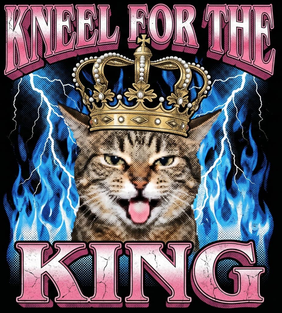 Kneel For The King graphic design